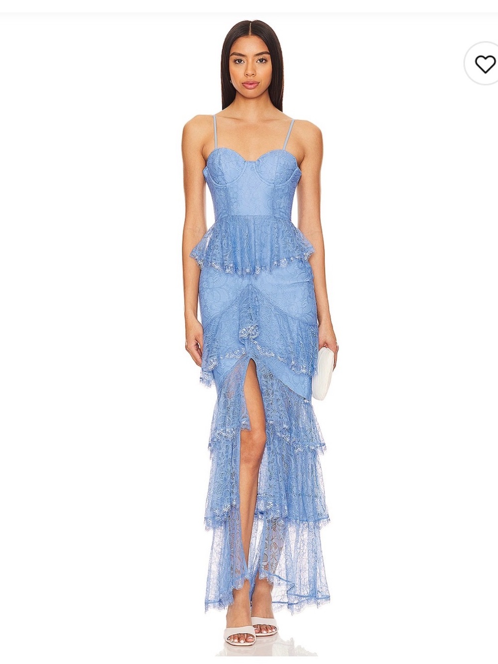 MAJORELLE Zelda Fitz Gown in Blue